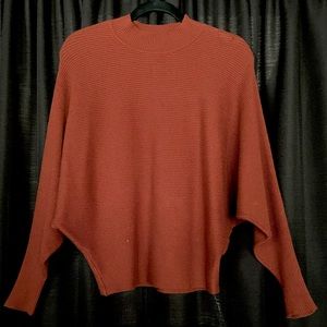 Forever 21 Mock Neck Maroon Sweater Size S